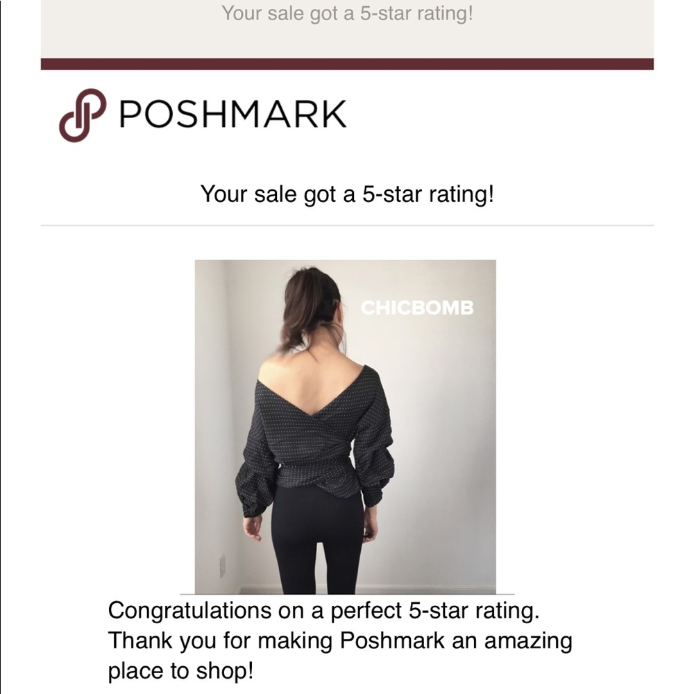 Black Polka Dots Sexy Chic Wrap Top - LAST PC - Picture 2 of 8